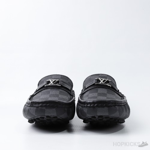 LV Hockenheim Moccasin Damier Graphite Canvas (Dot Perfect)