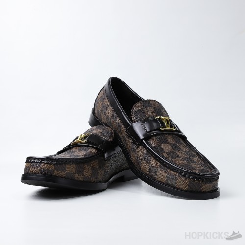 LV Damier Print Major Loafer Brown (Dot Perfect)