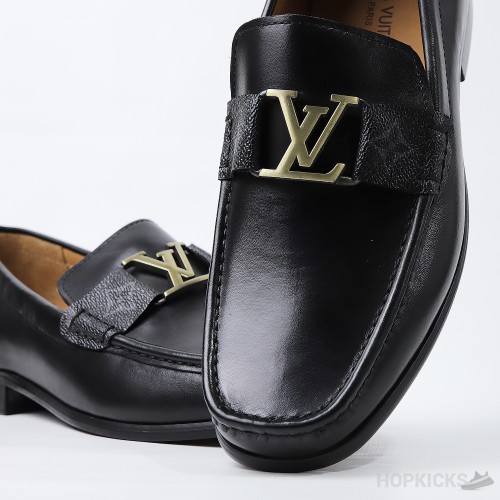 LV Black Loafers (Dot Perfect)