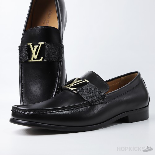 LV Black Loafers (Dot Perfect)
