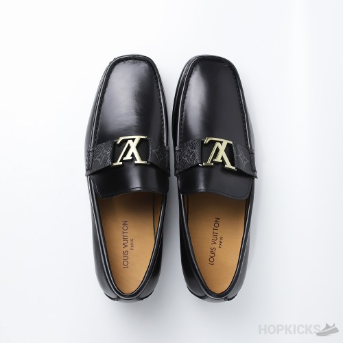 LV Black Loafers (Dot Perfect)