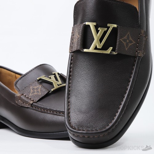 LV Brown Loafers (Dot Perfect)