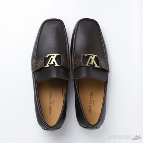 LV Brown Loafers (Dot Perfect)