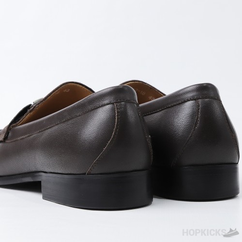 LV Brown Loafers (Dot Perfect)