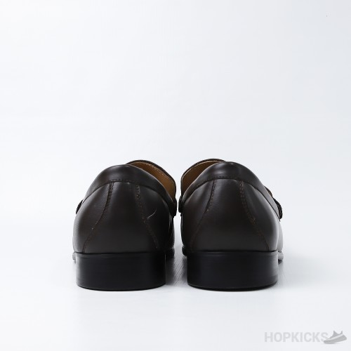 LV Brown Loafers (Dot Perfect)