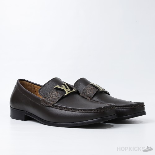 LV Brown Loafers (Dot Perfect)