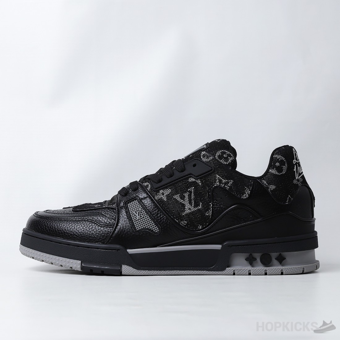 LOUIS VUITTON LV TRAINER X NIGO BLACK DENIM 