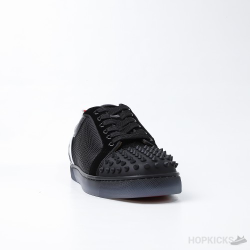 CL Louis Junior Spikes Black Red (Dot Perfect)