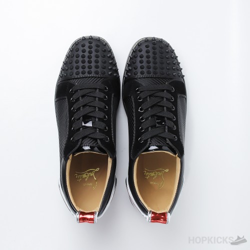 CL Louis Junior Spikes Black Red (Dot Perfect)