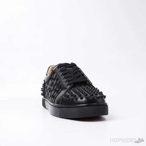 CL Louis Junior Spikes Black (Dot Perfect)