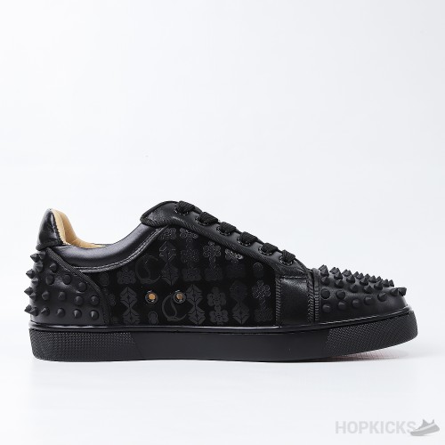 CL Louis Junior Spikes Black (Dot Perfect)