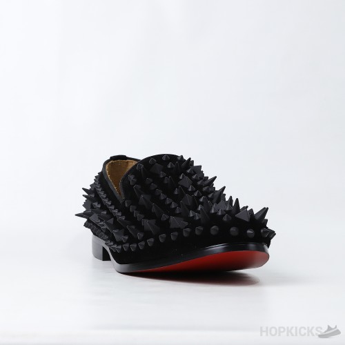 CL Black Dandelion Spikes Loafer (Dot Perfect)