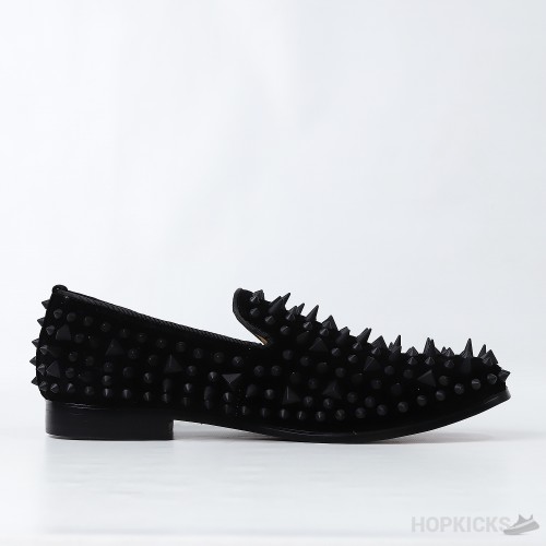 CL Black Dandelion Spikes Loafer (Dot Perfect)