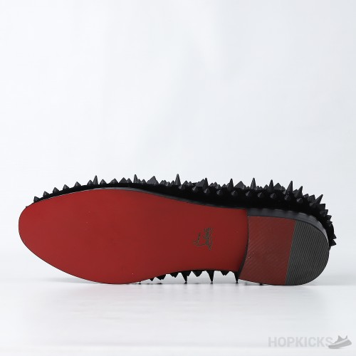 CL Black Dandelion Spikes Loafer (Dot Perfect)