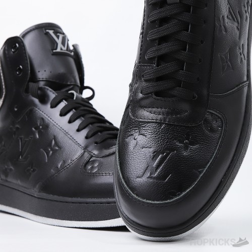 LV Rivoli High Triple Black Sneaker (Dot Perfect)