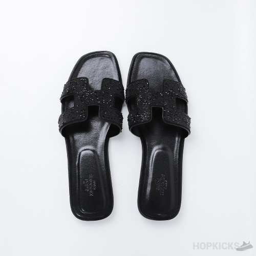 Hermès Oran Sandals Black (Premium Plus Batch)