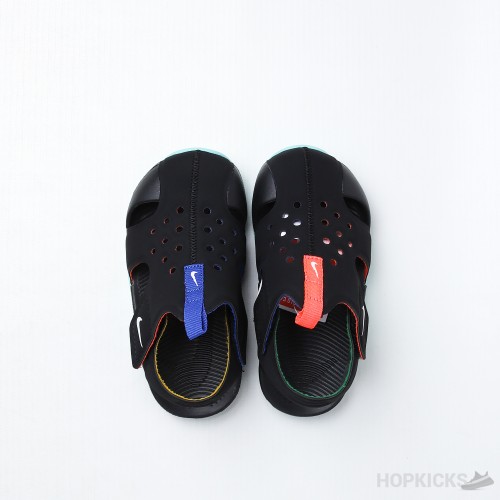 Nike Sunray Protect 2 BT 'Black Green' (Kid's Sandal) 