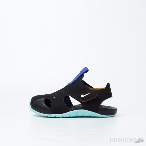 Nike Sunray Protect 2 BT 'Black Green' (Kid's Sandal) 