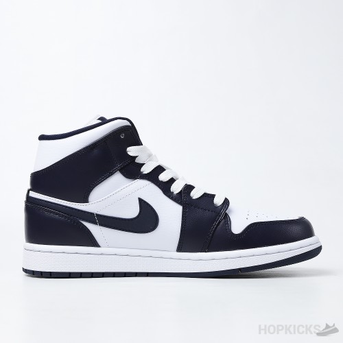 Air Jordan 1 Mid Shattered White Metallic Gold Obsidian (Premium Plus Batch)