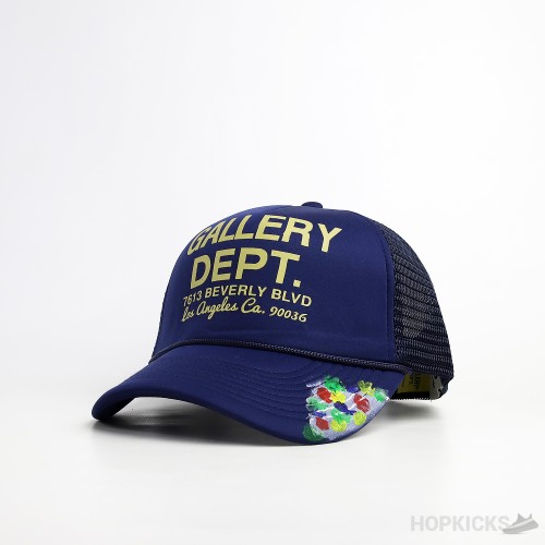 Gallery Dept. Paint Effect Print Blue Cap