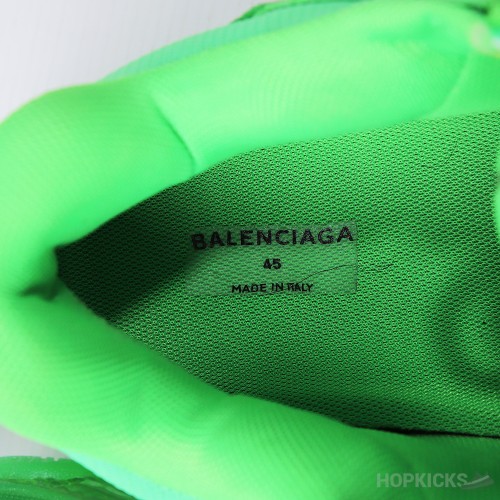 Bale*ciaga Triple S Neon Green Clear Sole (Dot Perfect) (Slight Defect)