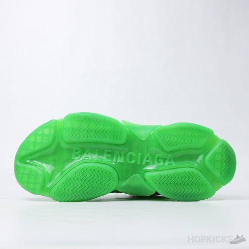 Bale*ciaga Triple S Neon Green Clear Sole (Dot Perfect)