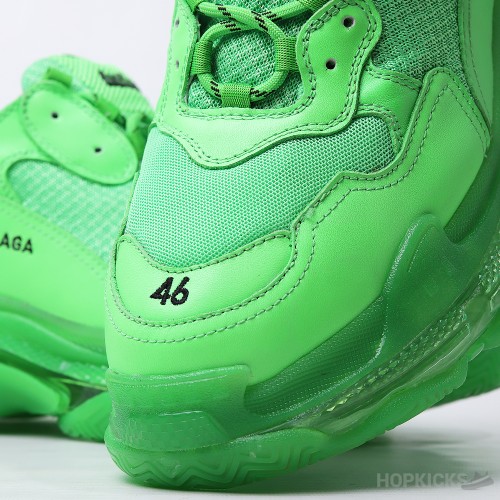 Bale*ciaga Triple S Neon Green Clear Sole (Dot Perfect)