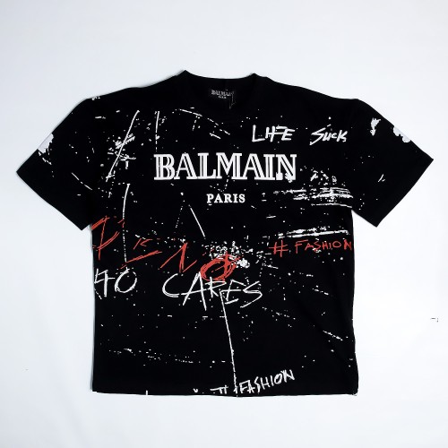 Balmain" No Is No" Printed T-Shirt