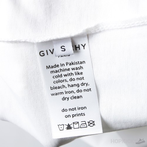 Givenchy Paris Embroidered Logo T-Shirt White