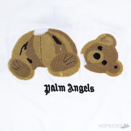 PALM ANGELS Broken Bear White T-Shirt