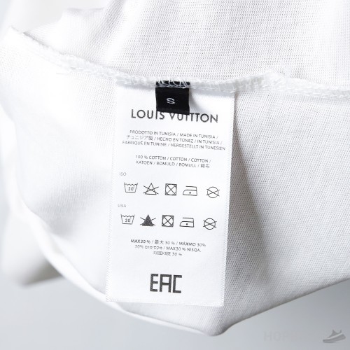 Louis Vuitton Signature Print White T-Shirt