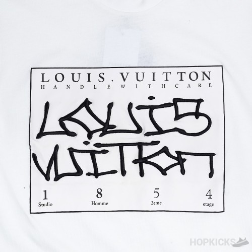 Louis Vuitton Signature Print White T-Shirt