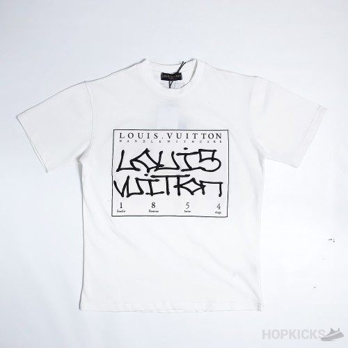 Louis Vuitton Signature Print White T-Shirt