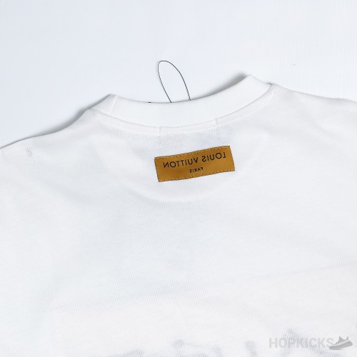 Louis Vuitton Signature Print White T-Shirt