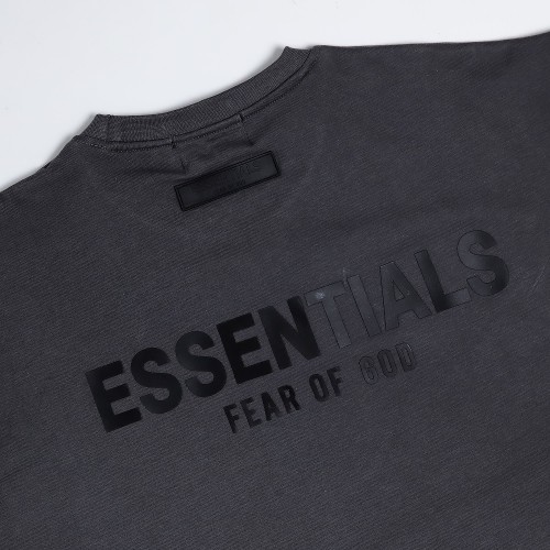 Essential Back Logo Charcoal T-Shirt