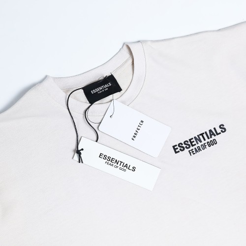 Essential Back Logo Beige T-Shirt