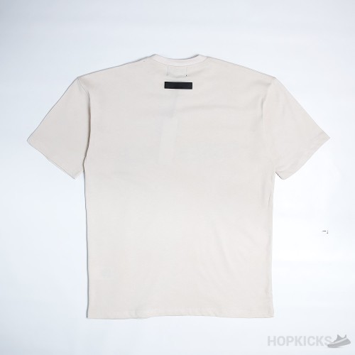 Essential Front Logo Beige T-Shirt