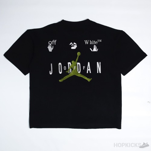 Off White x Air Jordan Black T-Shirt (Minor Defect)