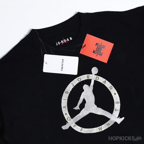Off White x Air Jordan Black T-Shirt (Minor Defect)