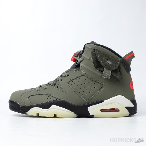 Travis Scott x Air Jordan 6 Retro 'Olive' (Premium Plus Batch)