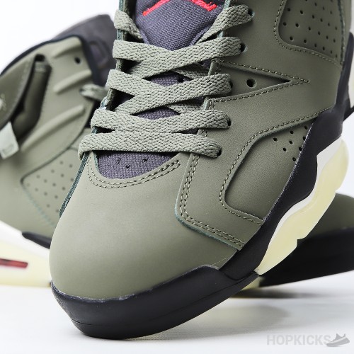 Travis Scott x Air Jordan 6 Retro 'Olive' (Premium Plus Batch)