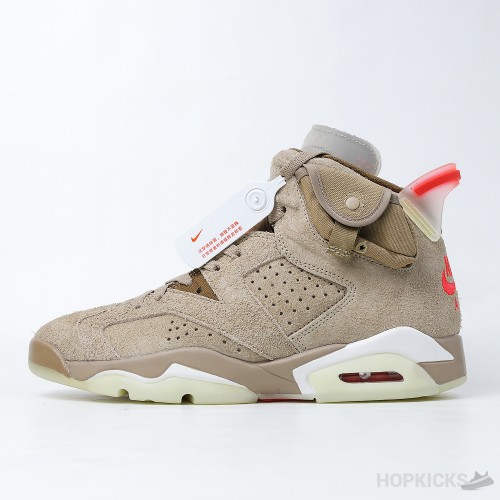 Travis Scott x Air Jordan 6 Retro 'Khaki' (Premium Plus Batch)