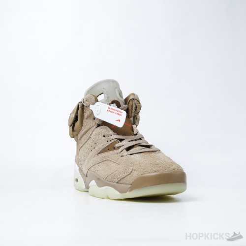 Travis Scott x Air Jordan 6 Retro 'Khaki' (Premium Plus Batch)