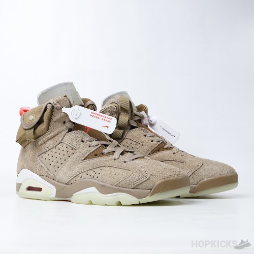 Travis Scott x Air Jordan 6 Retro 'Khaki' (Premium Plus Batch)