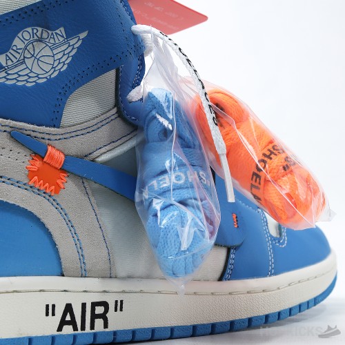 Off-White x Air Jordan 1 Retro High 'University Blue' (Premium Plus Batch)