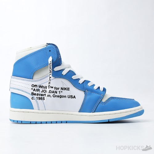 Off-White x Air Jordan 1 Retro High 'University Blue' (Premium Plus Batch)