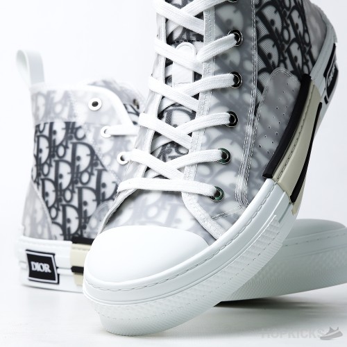 Dior Oblique B23 High White Black (Dot Perfect)