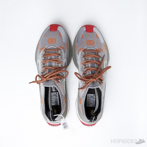 Gucci Run Sneakers - Grey Orange (Dot Perfect)