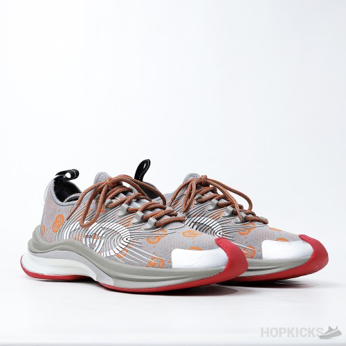 Gucci Run Sneakers - Grey Orange (Dot Perfect)