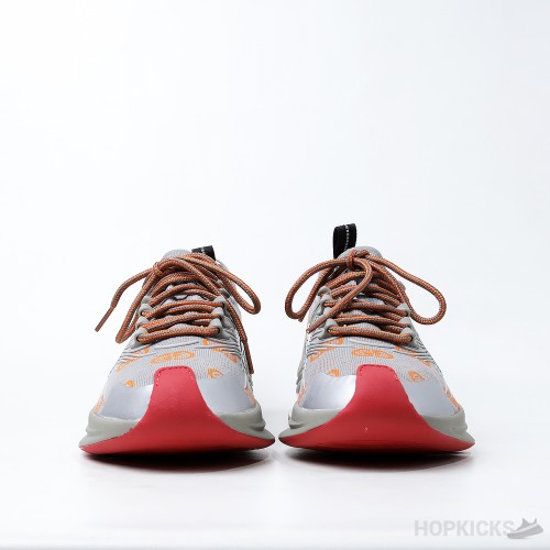 Gucci Run Sneakers - Grey Orange (Dot Perfect)
